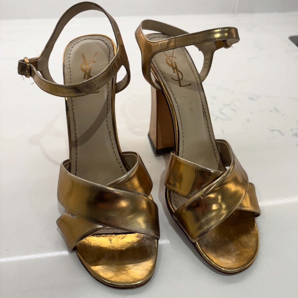 YSL Sandals Heels Size 38.5